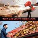 Electric Leaf Blower Cordless for Mwkee M-18 18V Battery, Handheld Leaf Blowers for Lawn Care, Blowing Leaves Dust, Turbo Jet Blower Dryer, Battery Powered Mini Leaf Blower (Battery Not Included)