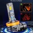 FAHREN H11 9005 Light bulbs combo, 120000LM 13X Super Bright H9 H8 HB3 off-Road Use or Fog light Bulbs, 6500k White Non-Polarity Plug and Play, Pack of 4