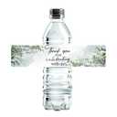 3 x 100 Pcs Wedding Water Bottle Labels Greenery Floral Water Bottle Labels Sticker for Wedding Bridal Baby Shower Prom Graduation Party Table Decoration Supplie
