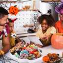 13.7'' Halloween Skull Fillable Charcuterie Tray for Halloween Container Treat Mache Cutout Candy for Halloween Party Favor Cookies Goodie Candy Cupcake Box Party Supplies