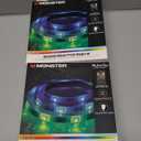 Pack Of 2 Monster 16.4ft Sound Reactive Multi-Color LED Light Strip with IR Remote Control, Indoor Use, Xtreme Easy Assembly