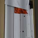 Fluted Nightstands Set of 2, Modern Bedside Table with Drawer and Storage Shelf, Wood End Table Mid Century Night Stands for Bedroom Living Room Sofa Couch Office (White+Oak)