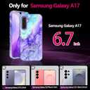 Casetego for Galaxy A17 5G Case,Compatible with MagSafe,[Military Grade Drop Test] Full Body Protection Slim Shockproof Rugged Marble Women Case for Samsung Galaxy A17 5G 6.7 inch,Cobalt Violet