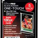 Ultra Pro 15270-130PT Black Border UV One-Touch Magnetic Holder (5 Count Retail Pack)