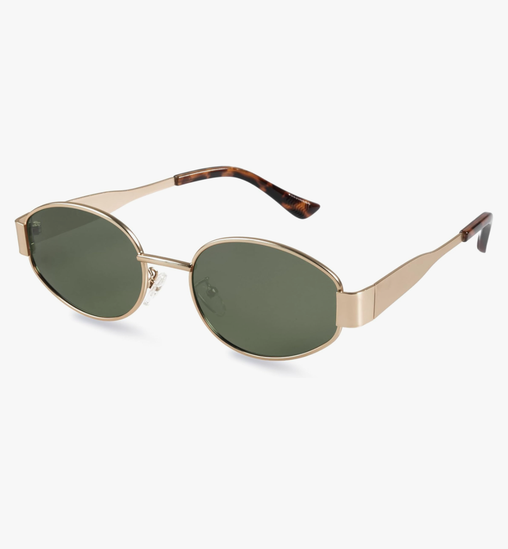 livho 2025 Trendy Oval Sunglasses - Stylish Polarized Shades for Everyday - Retro Metal Frames