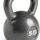 Marcy Hammertone Kettlebells, Ideal Workout Weights For Home Gym, Cast Iron, Black, 55lbs HKB-055