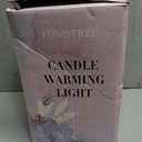 Funistree Flower Candle Warmer Lamp with Timer, Dimmable Candle Lamp Warmer, Christmas Birthday Gifts for Women Mom Her, Housewarming Home Decor, Lotus Wax Warmer for Yankee Candles - Strawb Flower