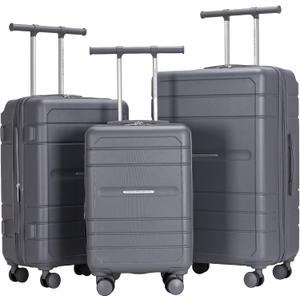 French Connection Le Voyage Luggage Set, Quiet Shade, 3 Piece Set