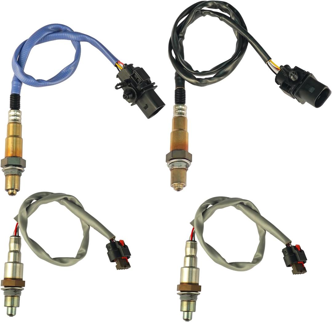 8F9Z-9F472-H, 8F9Z-9F472-G, FL3Z-9G444-C 4PCS Downstream and Upstream Oxygen O2 Sensor fit Compatible with 2015-2016 Ford F-150 3.5L V6