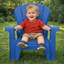 Little Tikes Kids Garden Chair 2 Pack in Blue, Outdoor Toddler Activity Adirondack Chairs for Picnic, Garden, Patio, Backyard & Beach, Outdoor Chair Set 