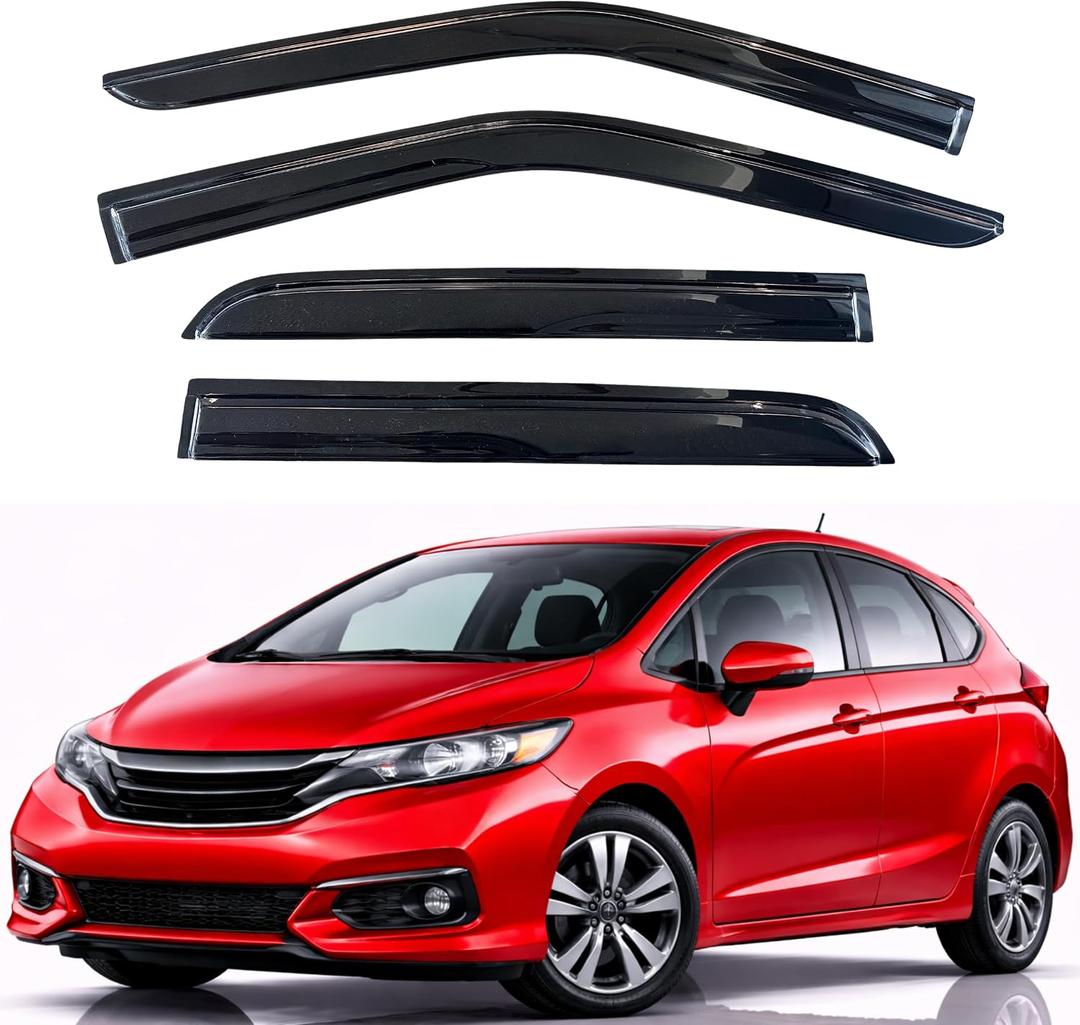 Rain Guards Window Visors for 2015-2020 Honda Fit
Out-Channel Window Visors Vent Wind Deflectors 4PC, Car Accessories for 15-20 Honda Fit