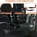 Car Front Bumper Bottom Corner Trim Compatible with Cadillac Escalade 2021 2022 2023 2024 2025,ABS Material Anti Scratch Front Bumper Side Grille Cover Trim Accessories (Black)