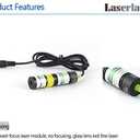532nm Green Laser Line Module Generator Projector for Halloween Laser Swamp Pond Portal Haunted house Sawmill Woodworks Alignment 5mW