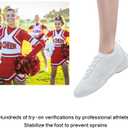 White Cheer Shoes for Girls Womens Cheer Shoes Youth Girls Cheerleading Shoes Competition Gear Dance Tennis Sports Training Athletic Comfortable Flats Breathable Soft Kids Cheer Sneakers (1 Little Kid)