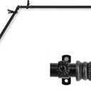 Rod Desyne 13/16" Ornament Corner Window Rod, 66-120 inch, Black