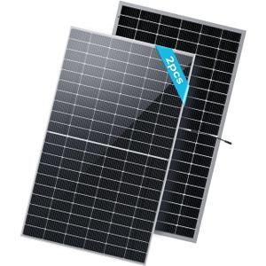 Renogy Solar Panels 900W 12V/24V Bifacial Solar Panel Monocrystalline 2PCS 450W On/Off Grid Application Rigid Over 500 Watt Solar Panel High Efficiency Durable for Homes Roof RV Boat Camping Black