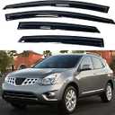 IG Window Visor for Nissan Rogue 2009-2013 & Rogue Select 2014-2015, Rain Guard Tape-On Side Vent Window Deflector Mugen Style, 2009 2010 2011 2012 2013 2014 2015 (SL Model 14-15 Only)
