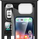 [Up to 10"] Large Waterproof Phone Pouch Bag - 1 Pack Waterproof Phone Case for iPhone 17 16 15 14 Pro Max Galaxy S25 S24 Ultra, IPX8 Cellphone Water Protector Pouch Beach Essentials Travel Must Haves