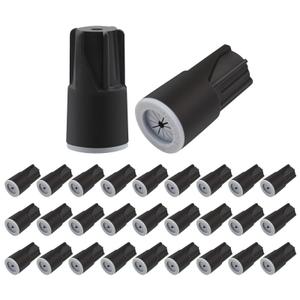 29 PCS Waterproof Wire Connectors Outdoor Electrical Cable Terminal Twist Nuts Cap for Wet Location Installation Lights Irrigation Valves Black