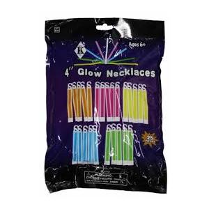 Halloween Glow Stick Necklaces Costume Accessory, 25 pk 