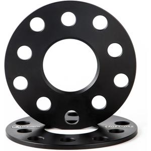 VLAOSCHI Black Forged 5x100 5x112 Hubcentric Wheel Spacers 5mm with 57.1mm Center Bore (No Lip) Compatible with Audi VW 5 Lug for A3 A4 A6 A8 S4 S6 S8 | Jetta Golf Beetle CC - Pack of 2
