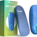 Welnove Memory Foam Heel Insert,Plantar Fasciitis Insoles for Heel Pain - Shock Absorption & Extra Cushioning Comfort Heel Inserts for Work Boot for Heel Spur Relief,3/4 Length,Women 6-10 Men 5-8 (S:Women 6-10 / Men 5-8, Blue)