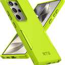 NTG for Samsung Galaxy S24 Ultra Case, [2 Layer Structure Protection] [Military Grade Anti-Drop] Lightweight Shockproof Protective Phone Case for Galaxy S24 Ultra 5G 6.8 inch 2024-Fluorescent Green