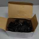 Sadnyy 48 Pcs Slatwall Hooks Accessories 4 Inch Metal Panel Square Tube Peg Heavy Duty Display Hooks for Hanging Scarf Hat Key Jewelry(Black)