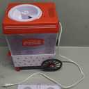 Nostalgia Coca-Cola Snow Cone Shaved Ice Machine - Coke Retro Table-Top Slushie Machine Makes 20 Icy Treats - Includes 2 Reusable Plastic Cups & Ice Scoop - White & Red