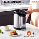 VEVOR Hot Water Dispenser, Adjustable 4 Temperatures Water Boiler and Warmer, 304 Stainless Steel Countertop Water Heater, 3-Way Dispense for Tea, Coffee and Baby Formula, 3L/102 oz