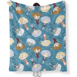 Golden Girls Blanket Gifts 60x50 Throw Blanket Lightweight Golden Girls Merchandise for Couch Bed Sofa Car