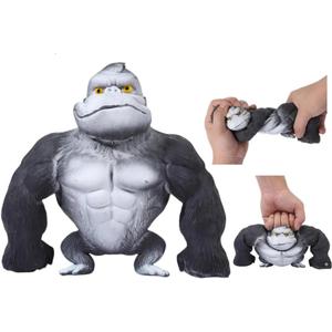 Stretchy Gorilla Toy - Christmas Stocking Stuffer for Kids & Adults - TPR Sand Filled Sensory Stress Relief & Fidget Toy - Fun Stretching Prank Gift