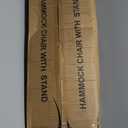 Hammock Chair with Stand,Heavy-Duty Hanging Chair with Stand, for Indoor Outdoor,Sturdy Swing Chair Stand Max Load 350 pounds(Hammock Chair Included) (White)