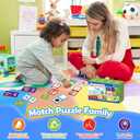 202PCS Puzzles for Toddlers 2-4,Match Games for Toddlers 3-5,Alphabet,Numbers, Animals,ABC Learning Preschool Toddler Learning Activities Educational Toys Game Boy Girl Classroom Must Haves