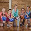 Kenning 24 Pcs Basketball Medals for Kids with Attached Neck Ribbons, Award Medals Metal Trophy Trophies Gift for Sports Themed Party Favors Team Participation(Basketball)