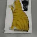 Solar Powered Outdoor Cat Garden Statue, Crafted Garden Sculptures & Statues for Patio, Yard, Lawn, Gardening Gifts for Women and Mom(11" Cat) (Tabby)