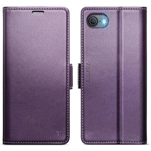 for iPhone 7/8/SE Case Wallet with RFID Blocking Card Holder, PU Leather Kickstand Protective Flip Phone Cover Fit for iPhone 7/8/SE 4.7" Purple