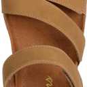 Skechers Women's LIFTED COMFORT flatform sandal, Chestnut 8 M