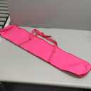 34 Inch Long Mahjong Mat Bag Cute Double Strapped Canvas Drawstring Mahjong Holder Lightweight Outdoor Carrying Bag for Board Games Travel Storage-Mat Not Include, Pink