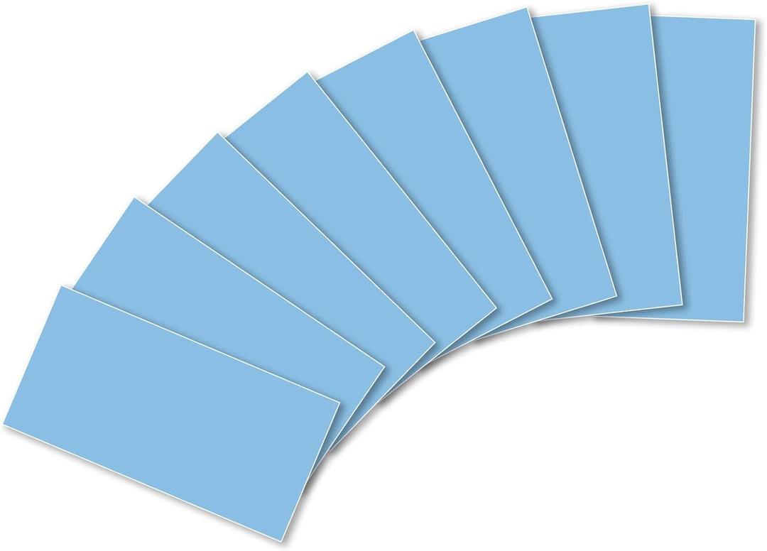100-Pack Peel and Stick Backsplash Soft Blue Subway Tile Stickers, Upgraded Durable 3" x 6" PVC Stick on Wall Tile for Kitchen, Bathroom, Fireplace