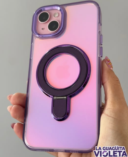 Case Cover Compatible for iPhone 15 | Shock Proof Case Cover | Wireless Charging | Light Weight case| Violet