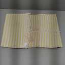 meioro Striped Tablecloth Rectangle Tablecloths Cotton Blend Table Cloth Washable Tabletop Decorative Fabric Table Cover for Kitchen Dinning (Yellow, 47 x 47 Inch)
