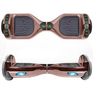 6.5'' Self Balancing Hoverboard Chrome Series, w/Wireless Speaker, UL2272 Certified (Chrome Black)