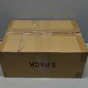 SNSLXH 5 Pack Stackable Closet Storage Basket, Multifunctional & Foldable Closet Organizer for Bathroom Kitchen Laundry Room Wardrobe Storage, Space-Saving Clothes Storage Drawer Organizer, White