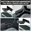 BestEvMod Upgrade 4PCS Front & Rear Door Side Storage Organizer fit for Rivian R1T/R1S 2026 2025 Gen2 Interior Accessories Inner Door Handle Storage Box Insert Tray ABS Material Anti-Scratch