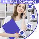 Two Pocket Folders, RAZCC 50 Pack Two Pocket with Prongs, 3 Prong Pocket Folders Letter Size, Paper Folders with Prongs for School Office Home Business, Assorted 5 Colors