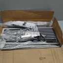 Uniflasy Grill Parts for Char-Broil 4/5 Burner for Charbroil 463347519 463347518 463275517 463243518 463243519 463342119 Grill Replacement Parts Burners Heat Plates 18" Cast Iron Grill Grates