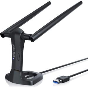 BrosTrend Linux WiFi Adapter for Ubuntu, Mint, Debian, Lubuntu, Xubuntu, Mate, Zorin, PureOS, Raspberry Pi 2+, Windows 11, etc. 1200Mbps, 5GHz + 2.4GHz, Long Range 2X5dBi Antennas, USB3.0