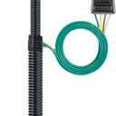 CURT 56429 Vehicle-Side Custom 4-Pin Trailer Wiring Harness, Fits Select Chevrolet Equinox, GMC Terrain (Black)