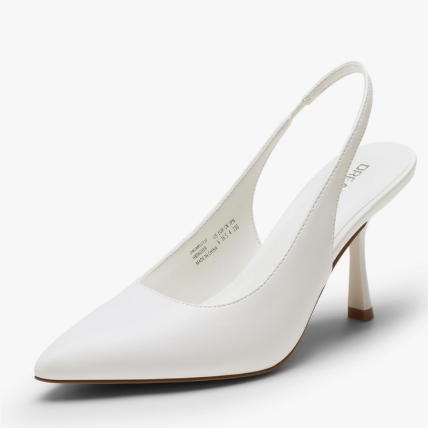 DREAM PAIRS Women's Heels Sling back Stiletto Pumps Shoes Pointed Closed Toe Kitten Heels Dress Bridal Elegant Wedding Sexy Party Size 8